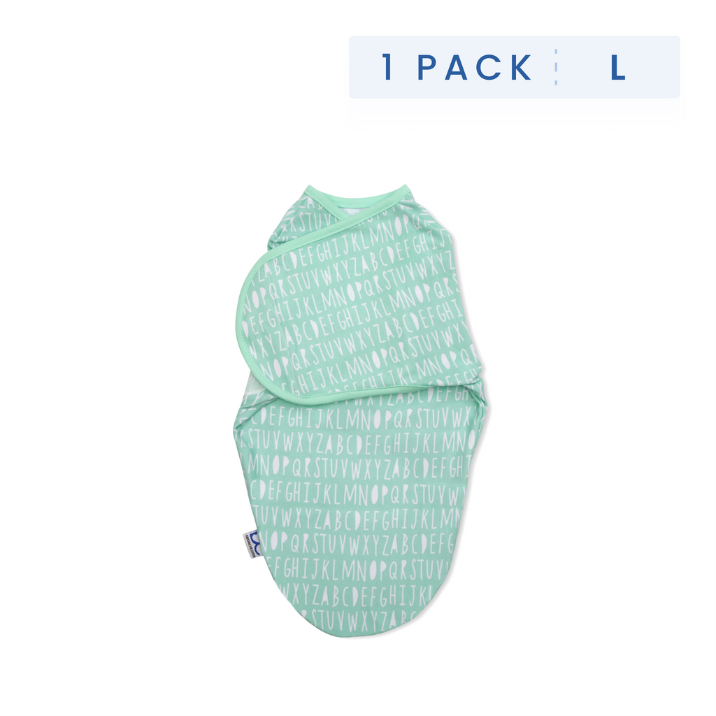 Little Lambs Adjustable Swaddle Wrap - Size Large, Fits Babies 3-6 Months/14-18 lbs.