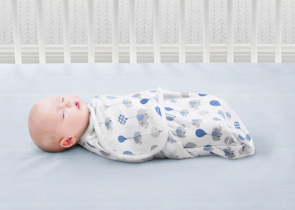 Little Lambs Adjustable Swaddle Wrap - Size Small/Medium, Fits Babies 0-3 Months/7-14 lbs., 3-Pack