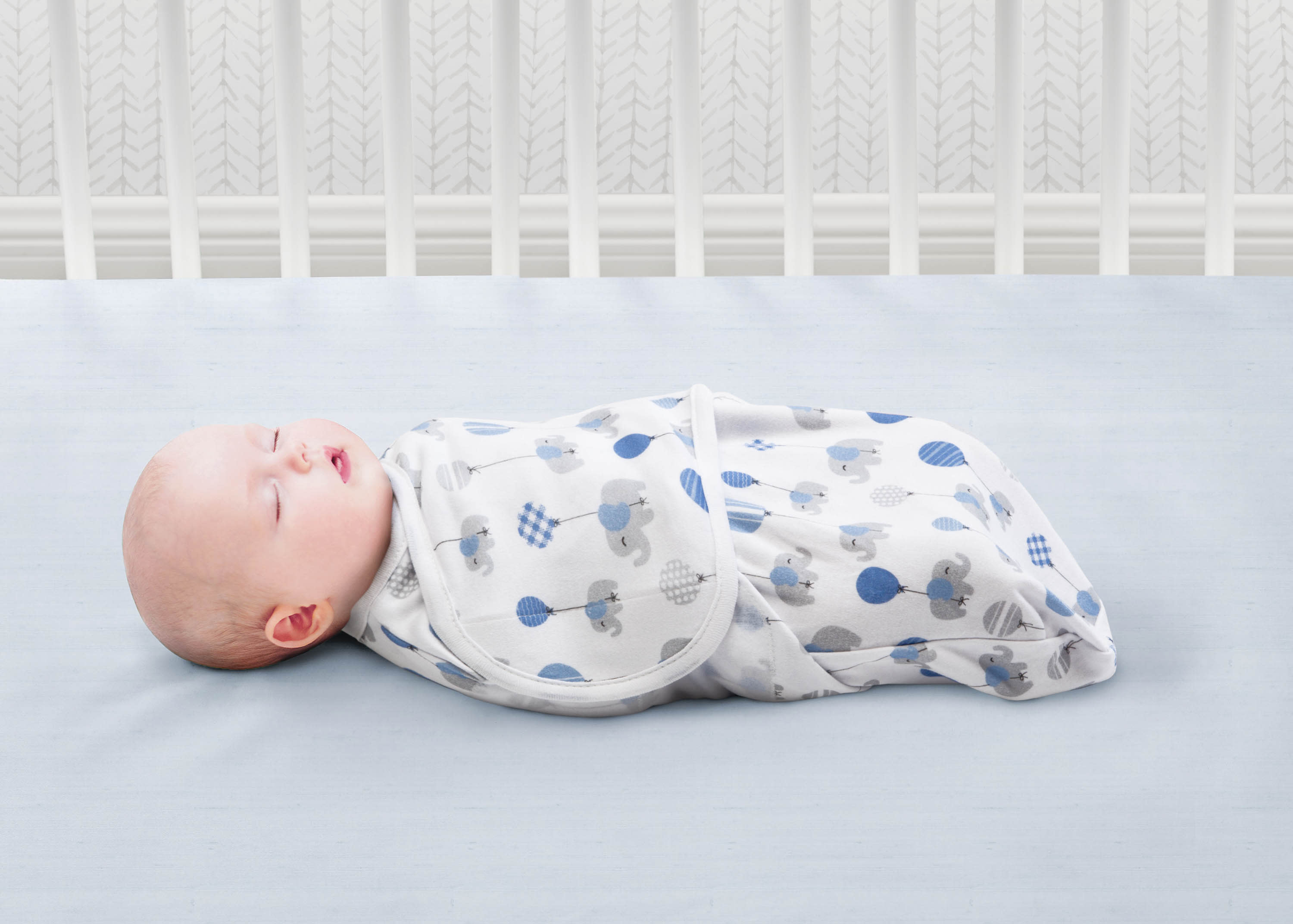 Little Lambs Adjustable Swaddle Wrap - Size Large, Fits Babies 3-6 Months/14-18 lbs., 3-Pack