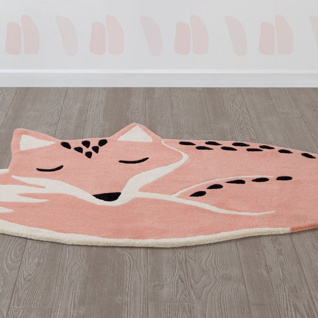 Hand-Tufted 100% Wool Fox Rug