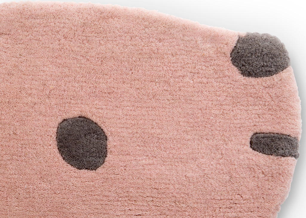 Hand-Tufted 100% Wool Bunny Rug