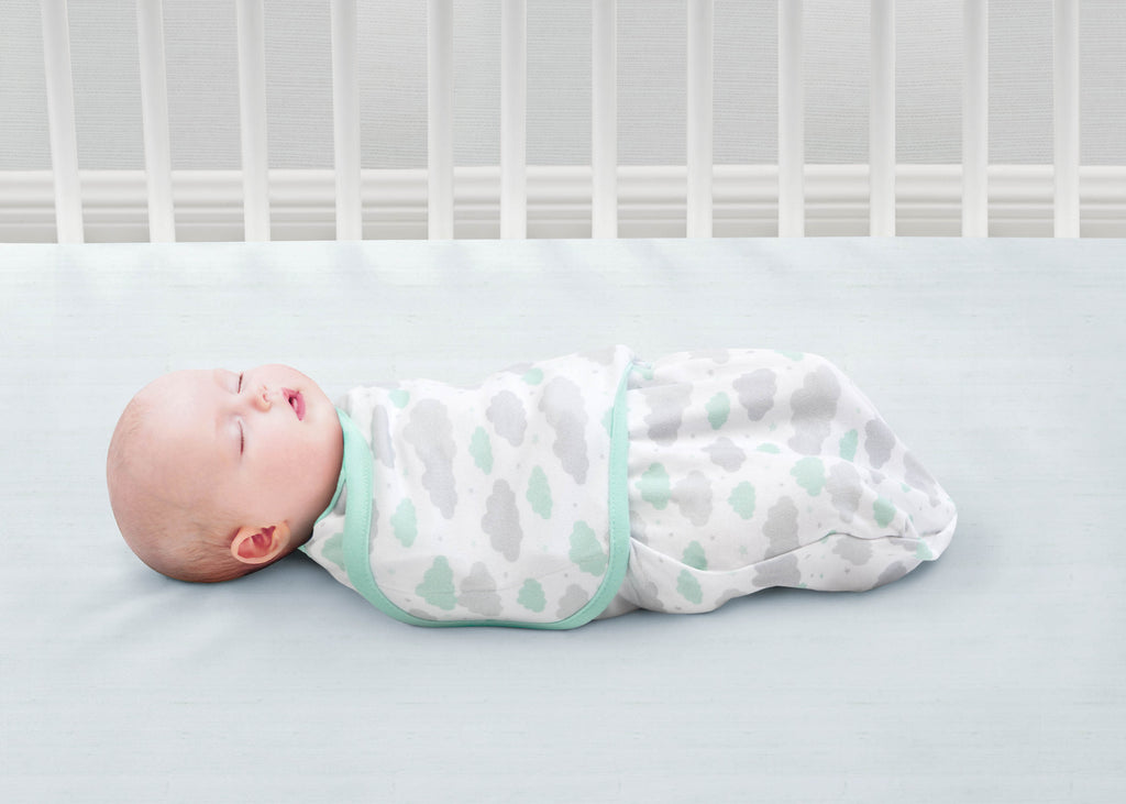 Little Lambs Adjustable Swaddle Wrap - Size Large, Fits Babies 3-6 Months/14-18 lbs., 4-Pack