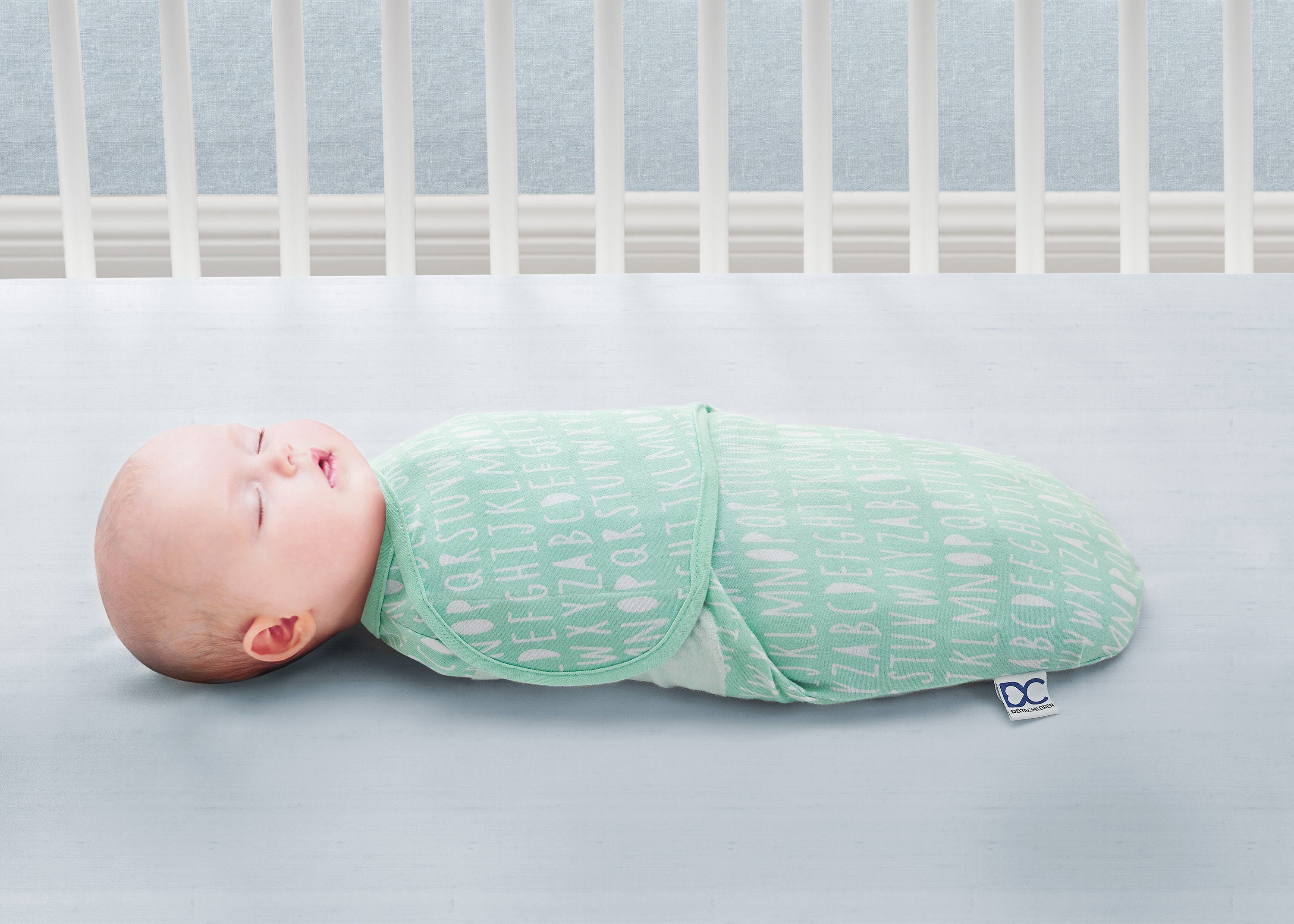 Little Lambs Adjustable Swaddle Wrap - Size Large, Fits Babies 3-6 Months/14-18 lbs.