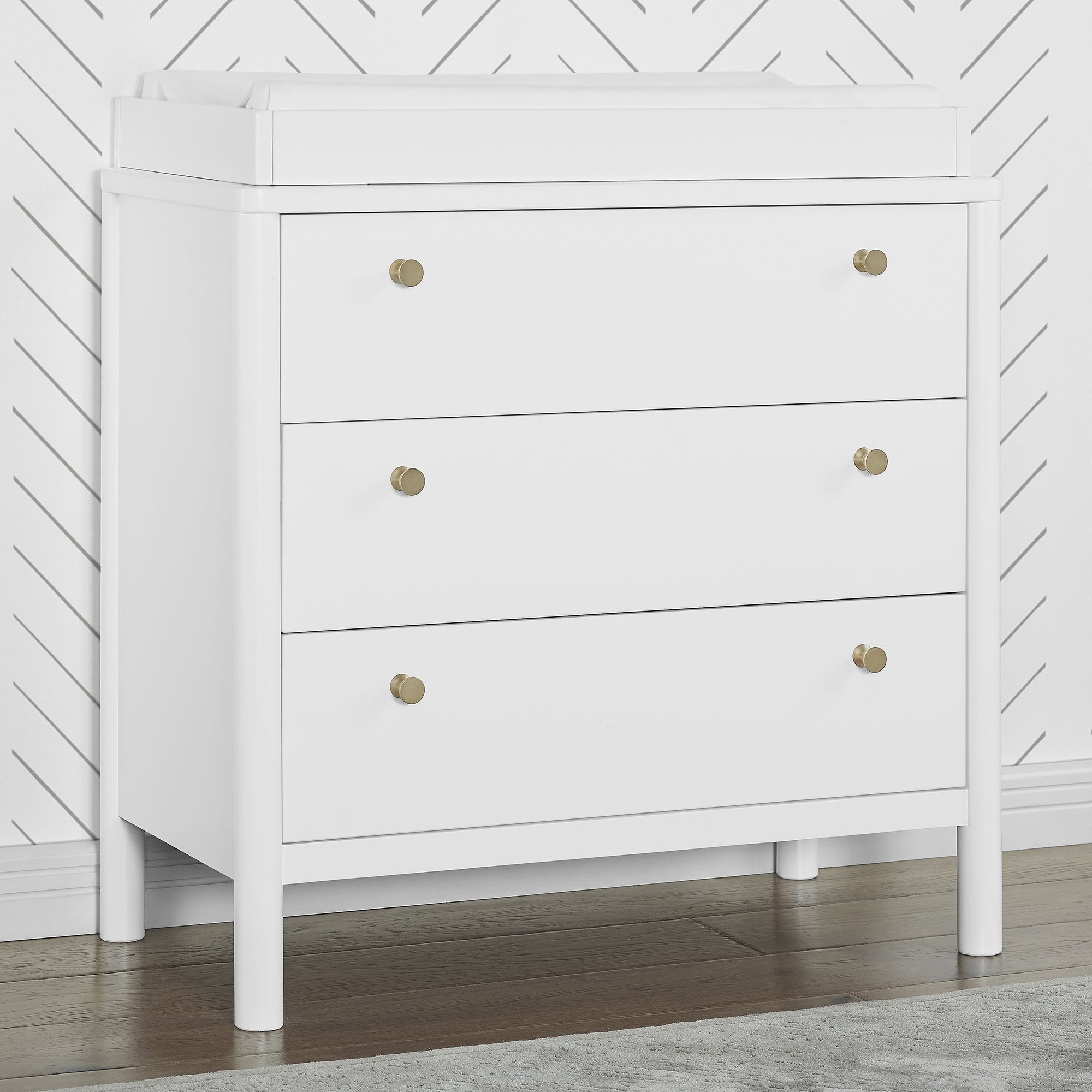 Remy 3 Drawer Dresser with Changing Top